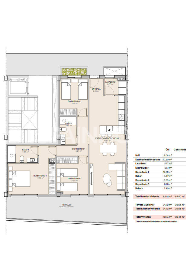 Appartamento a La Nucia, Alicante, Spagna 2 camere da letto, 72 mq. N° 131192