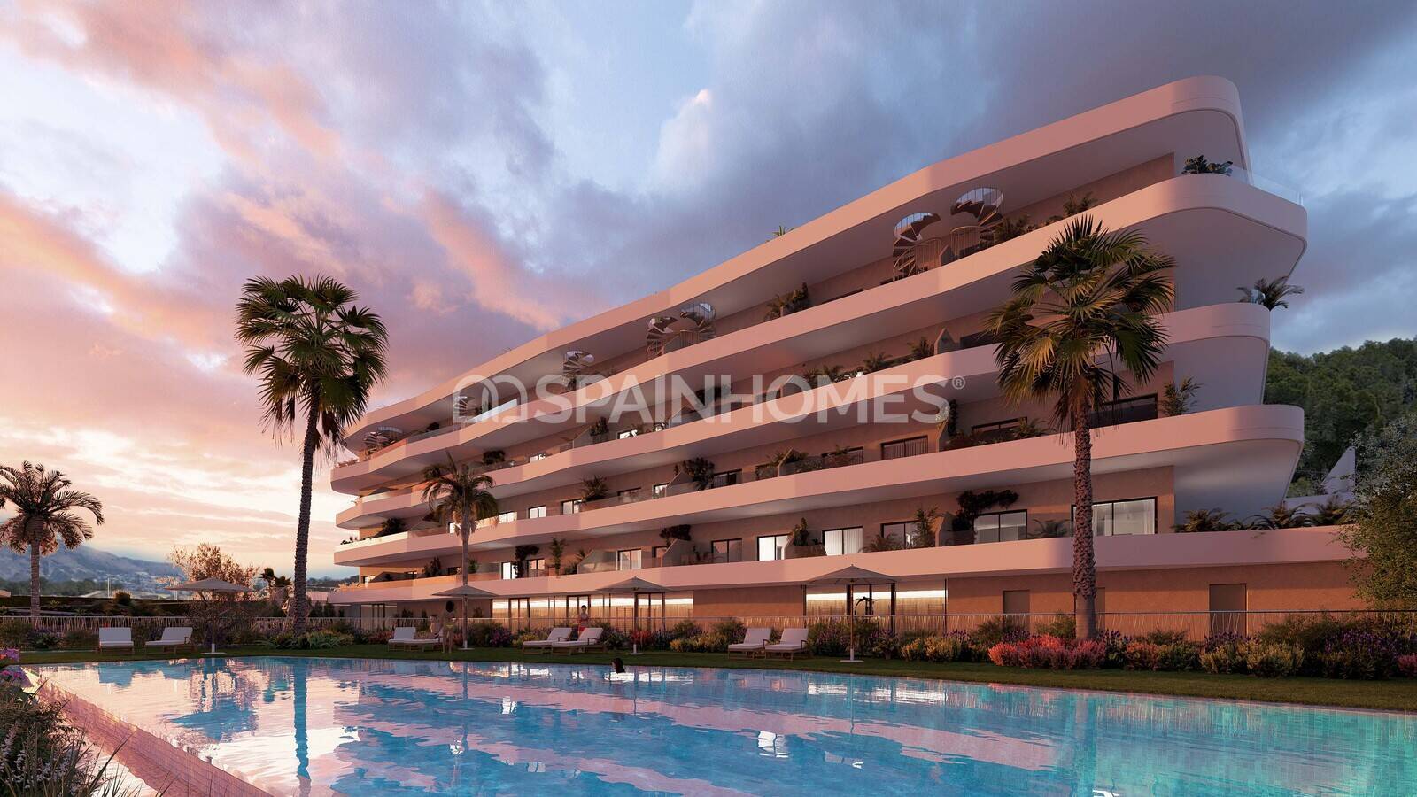 Apartment in La Nucia, Alicante, Spain 2 bedrooms, 72 sq.m. No. 131191