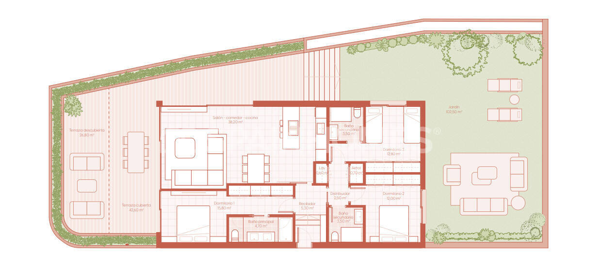 Kattohuoneisto Benalmadena, Malaga, Espanja 3 makuuhuonetta, 202 m2 No. 124686