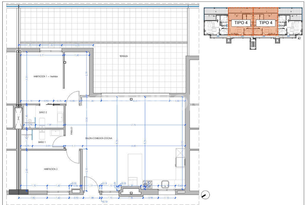 Apartment in Benidorm, Alicante, Spain 2 bedrooms, 82 sq.m. No. 121856