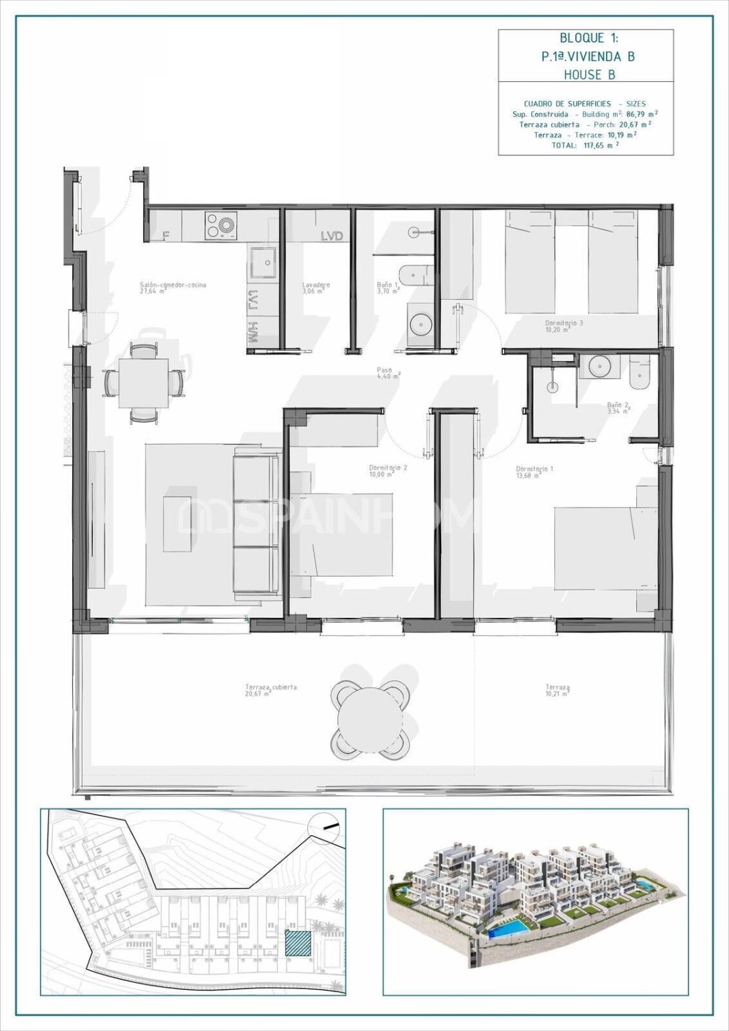 Dzīvoklis Cuevas del Almanzora, Almeria, Spānijā 2 istabas, 70 m2 Nr. 121861