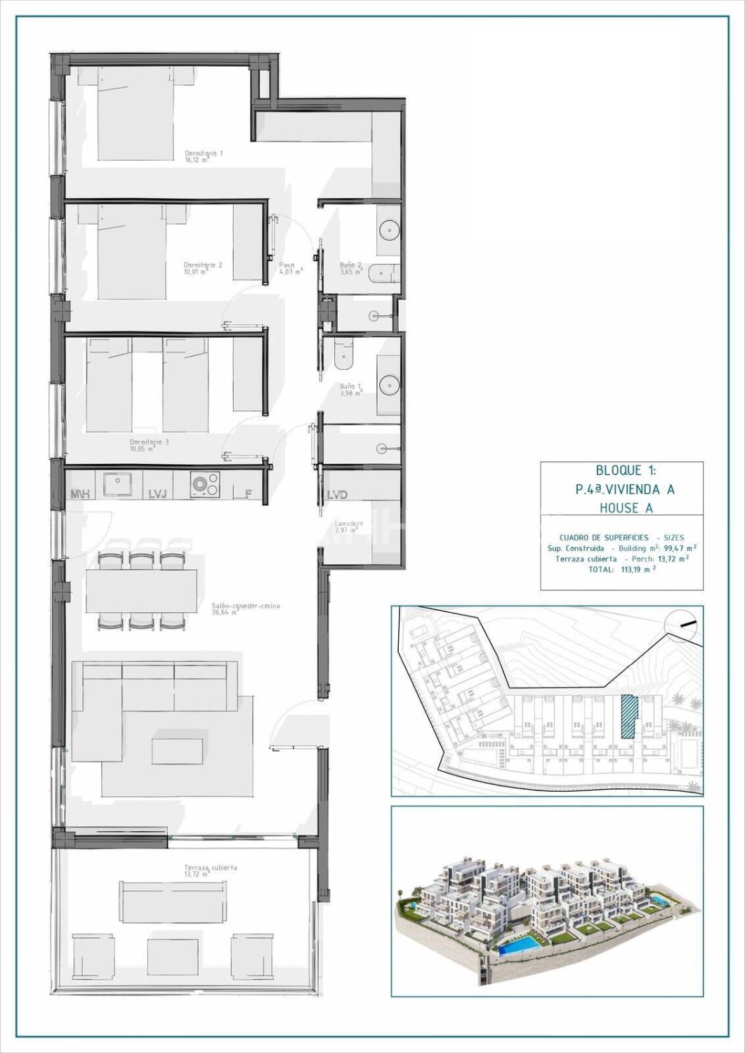 Dzīvoklis Cuevas del Almanzora, Almeria, Spānijā 2 istabas, 70 m2 Nr. 121861