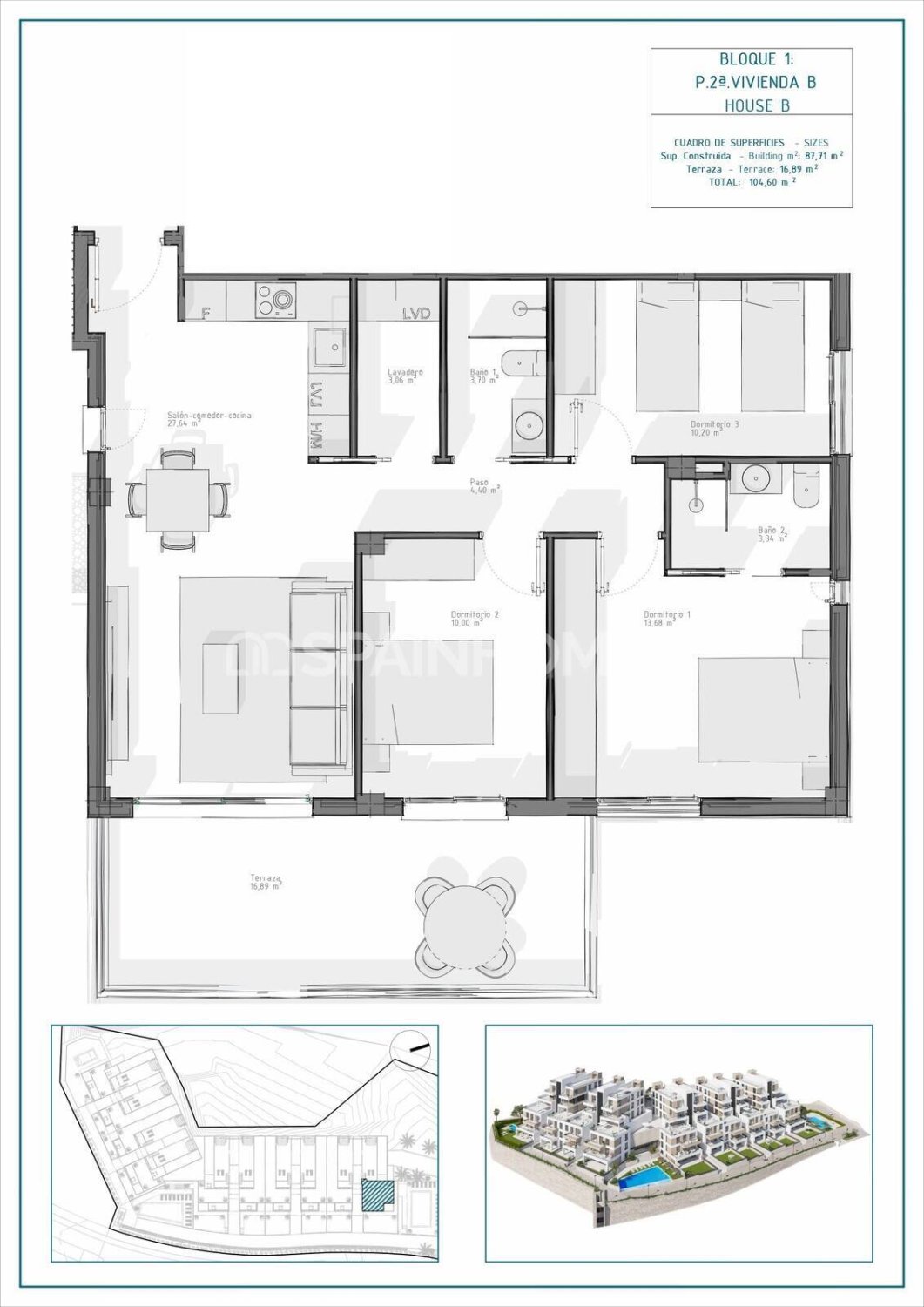 Dzīvoklis Cuevas del Almanzora, Almeria, Spānijā 2 istabas, 70 m2 Nr. 121861