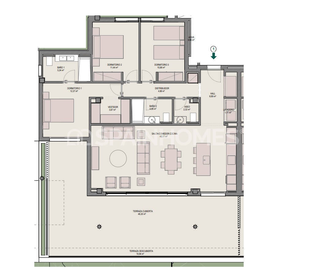 Apartment in Estepona, Malaga, Spain 2 bedrooms, 86 sq.m. No. 132722