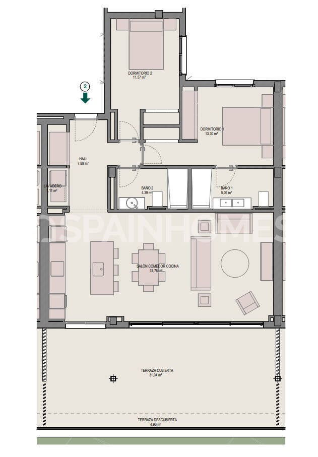 Attico a Estepona, Malaga, Spagna 2 camere da letto, 86 mq. N° 132723
