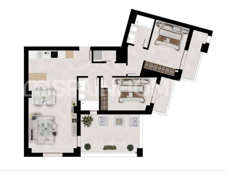 Apartment à Benahavis, Malaga, Espagne 3 chambres, 91 m2 No. 131165