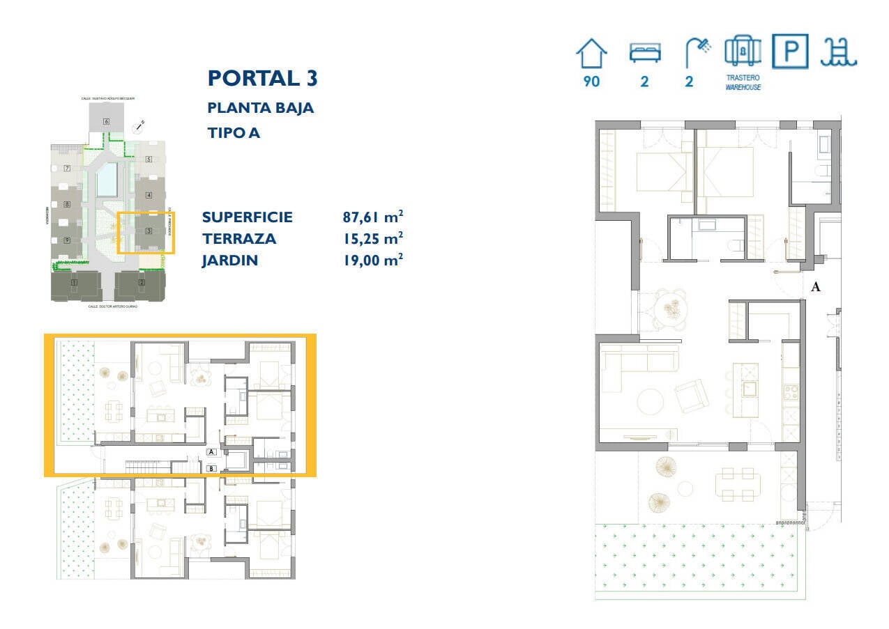 Apartment à San Pedro del Pinatar, Murcia, Espagne 3 chambres, 130 m2 No. 121076