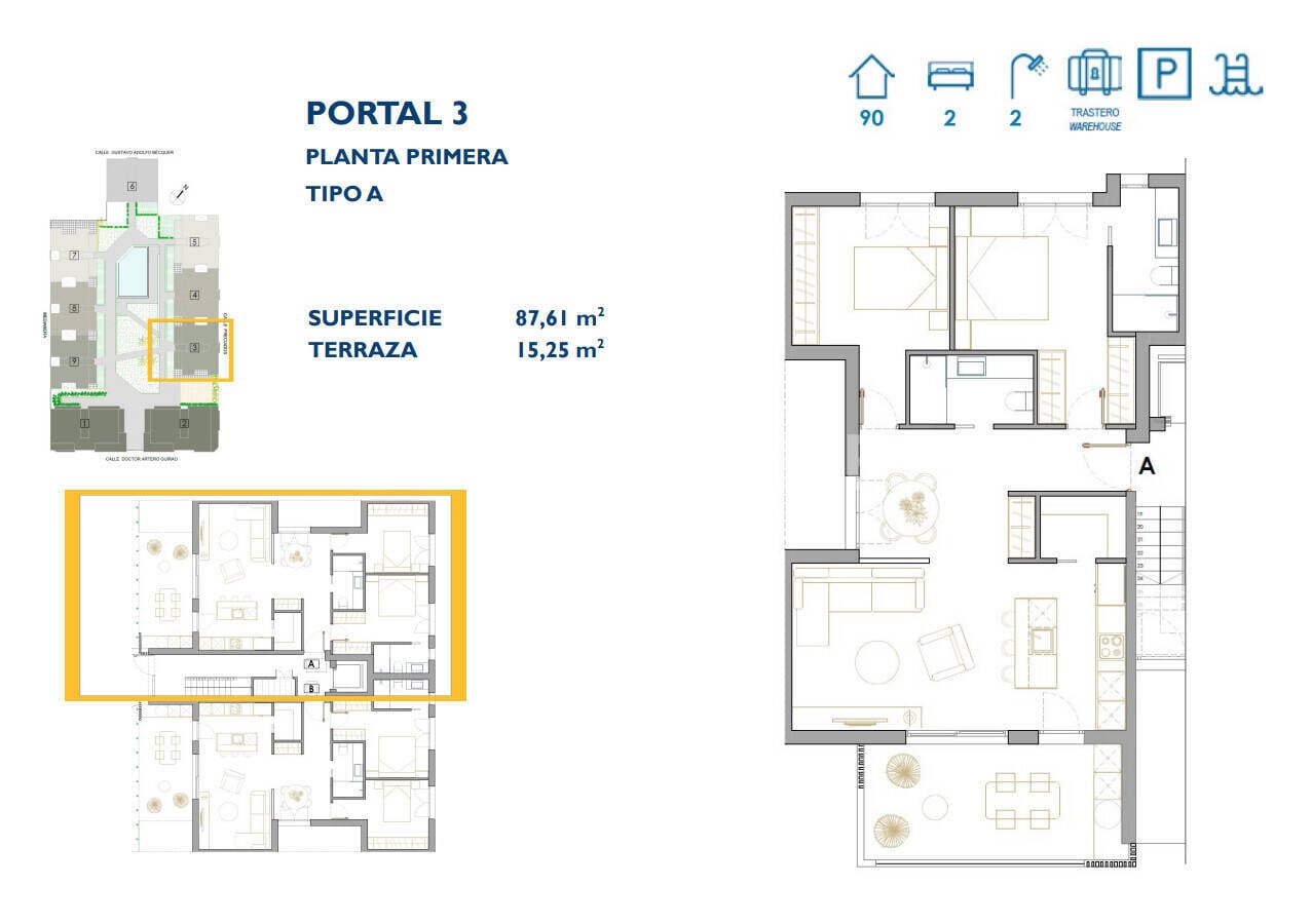 Apartment à San Pedro del Pinatar, Murcia, Espagne 3 chambres, 130 m2 No. 121076