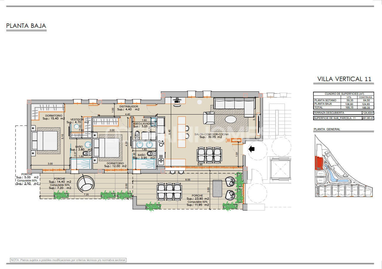 Wohnung in Pulpi, Almeria, Spanien 2 Schlafzimmer, 124 m2 Nr. 121298