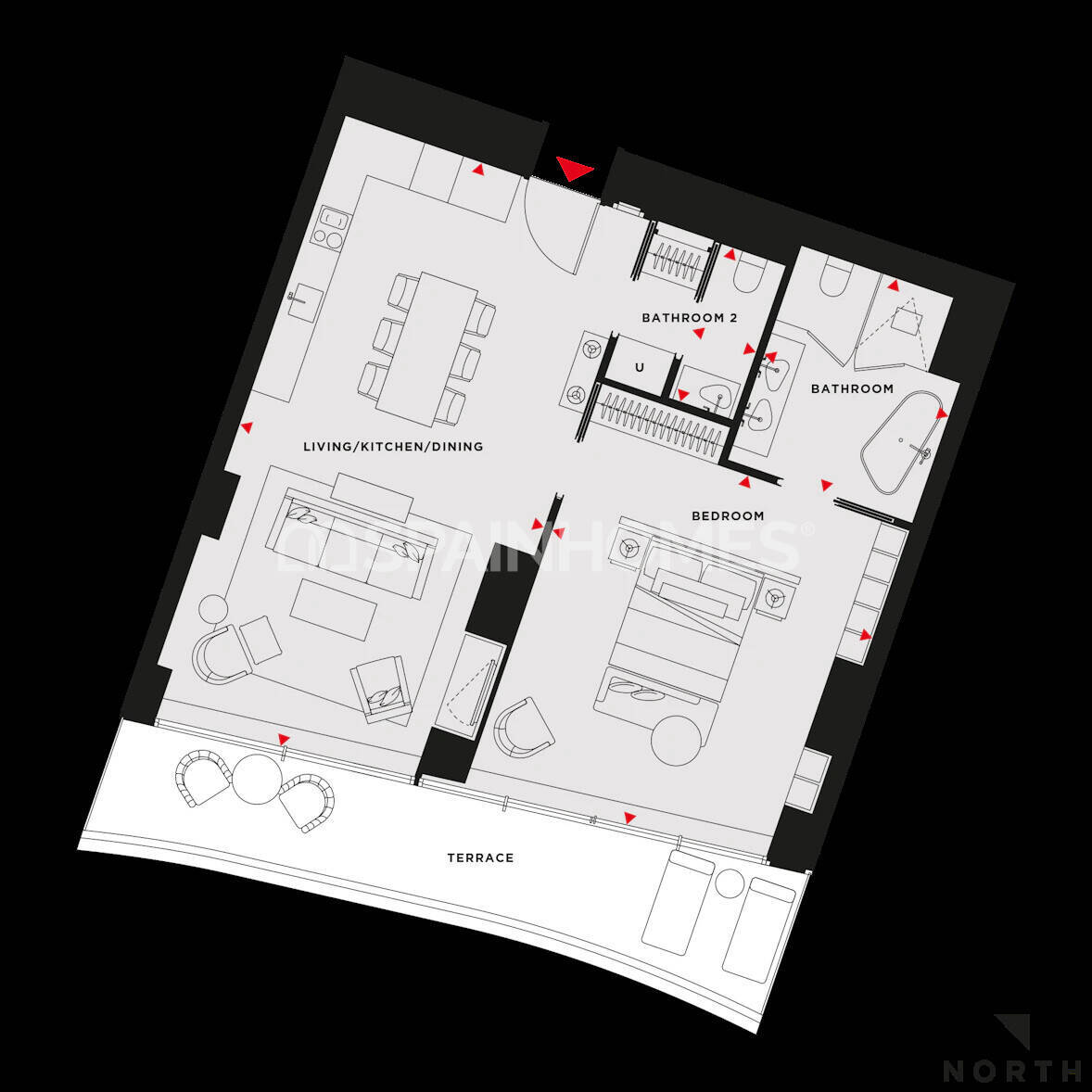 Appartamento a Barcelona, Spagna 3 camere da letto, 184 mq. N° 120917