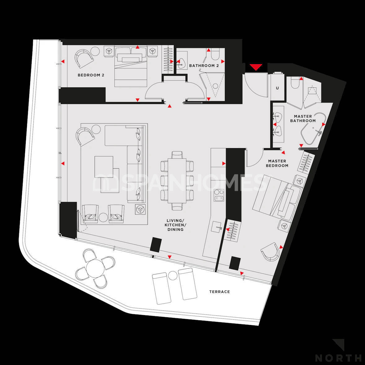 Appartamento a Barcelona, Spagna 3 camere da letto, 184 mq. N° 120917