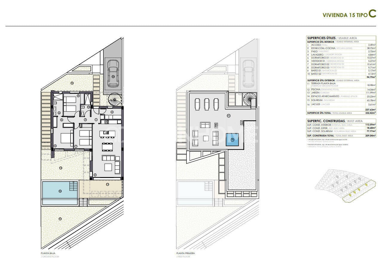 Villa in Polop, Alicante, Spain 3 bedrooms, 78 sq.m. No. 121111