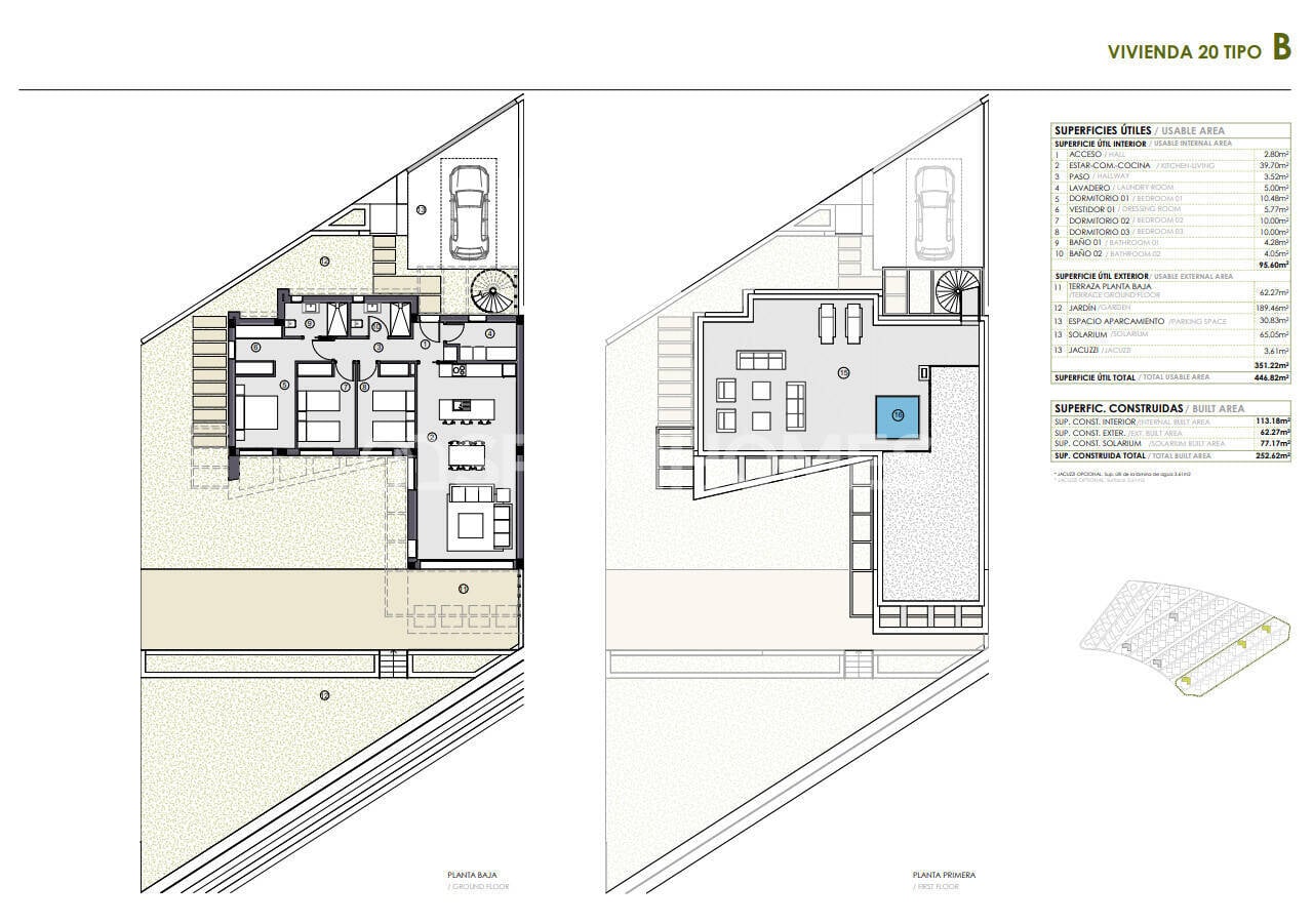 Villa in Polop, Alicante, Spain 3 bedrooms, 78 sq.m. No. 121111