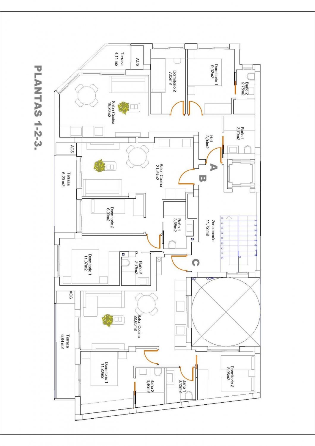 Apartamento en Guardamar del Segura, Alicante, España 2 dormitorios, 54 m2 No. 128457