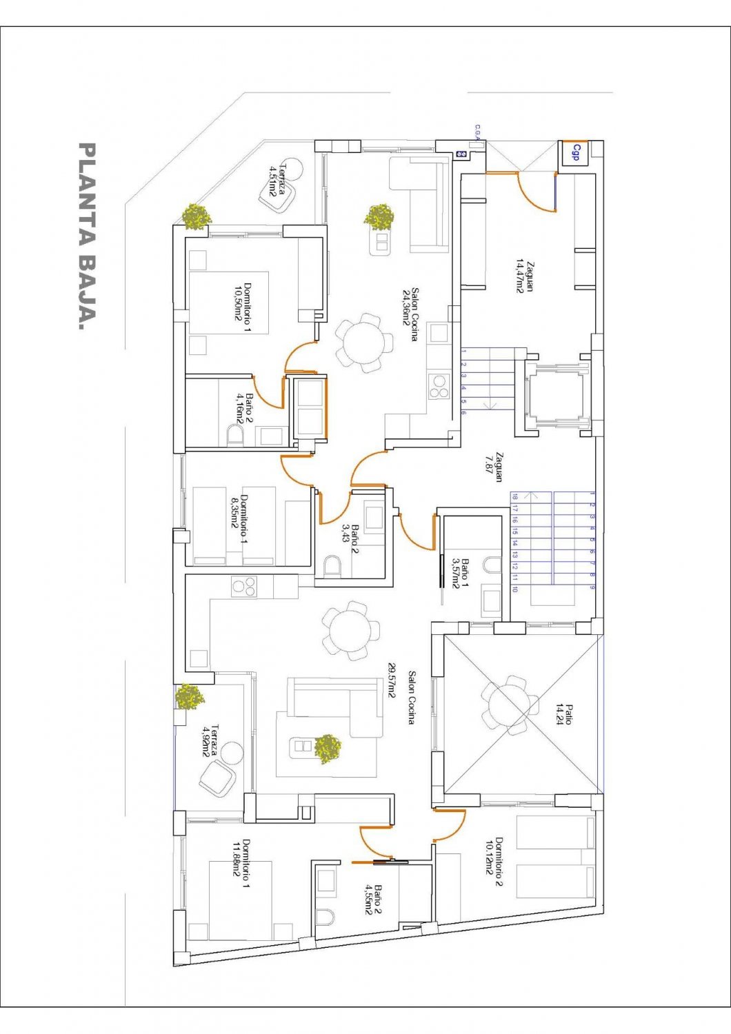 Wohnung in Guardamar del Segura, Alicante, Spanien 2 Schlafzimmer, 62 m2 Nr. 128458