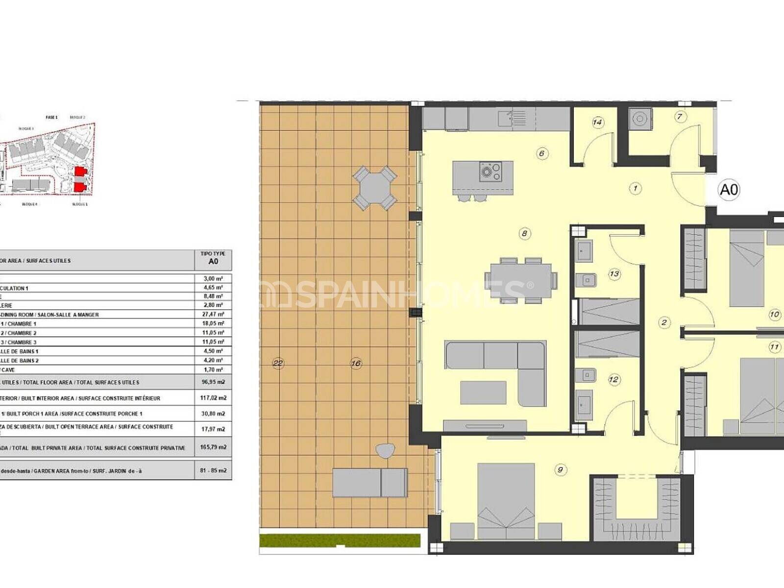 Apartament w Estepona, Malaga, Hiszpania 2 sypialnie, 96 mkw. nr 121664