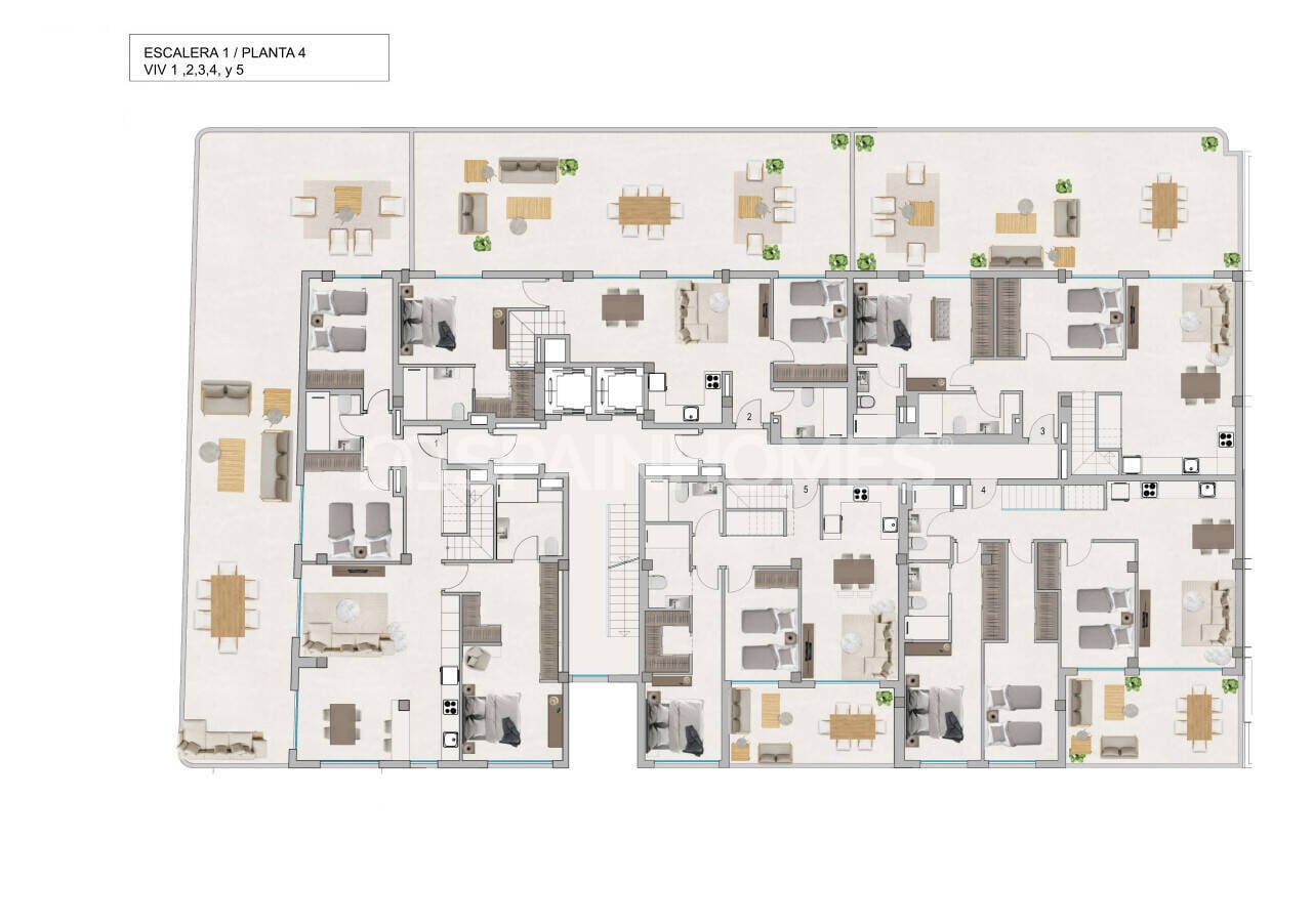 Lägenhet i Santa Pola, Alicante, Spanien 2 sovrum, 82 kvm. Nr. 121009