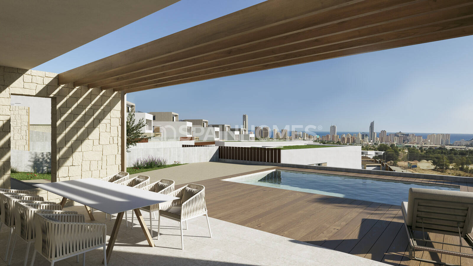 Villa i Finestrat, Alicante, Spanien 3 sovrum, 158 kvm. Nr. 120909