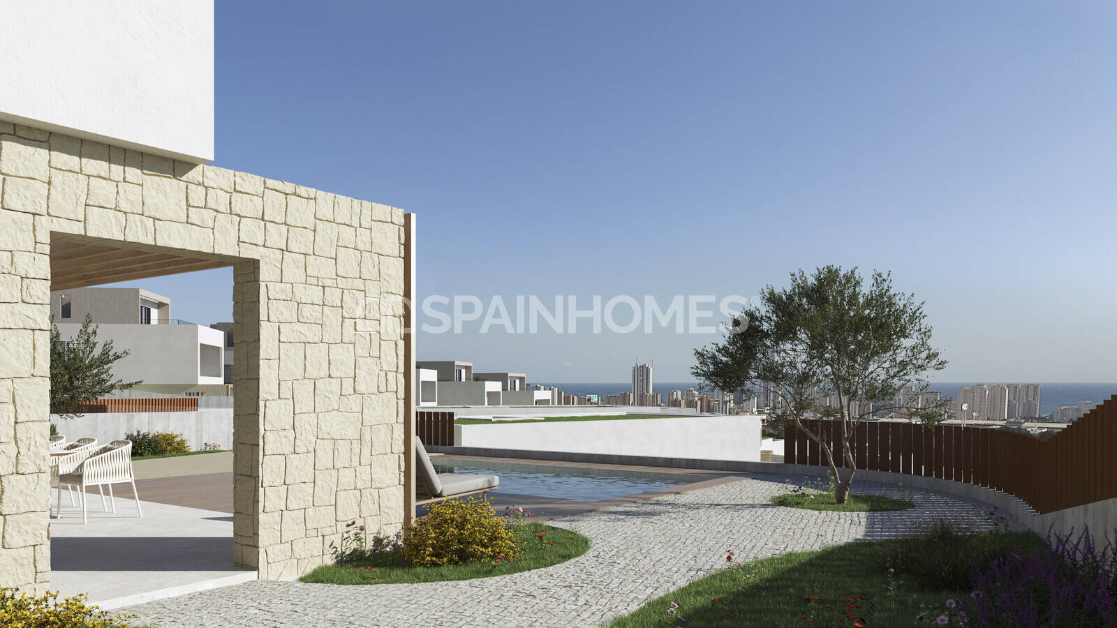 Villa i Finestrat, Alicante, Spanien 3 sovrum, 158 kvm. Nr. 120909