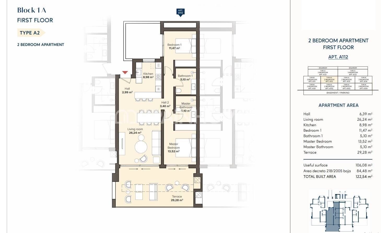 Apartament w Estepona, Malaga, Hiszpania 3 sypialnie, 111 mkw. nr 120925