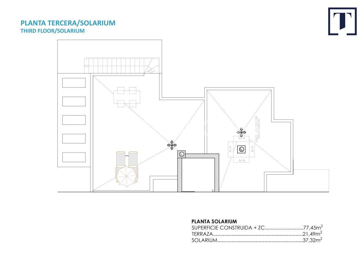 Квартира в Торре-Пачеко, Мурсия, Испания 2 спальни, 83м2 №131142
