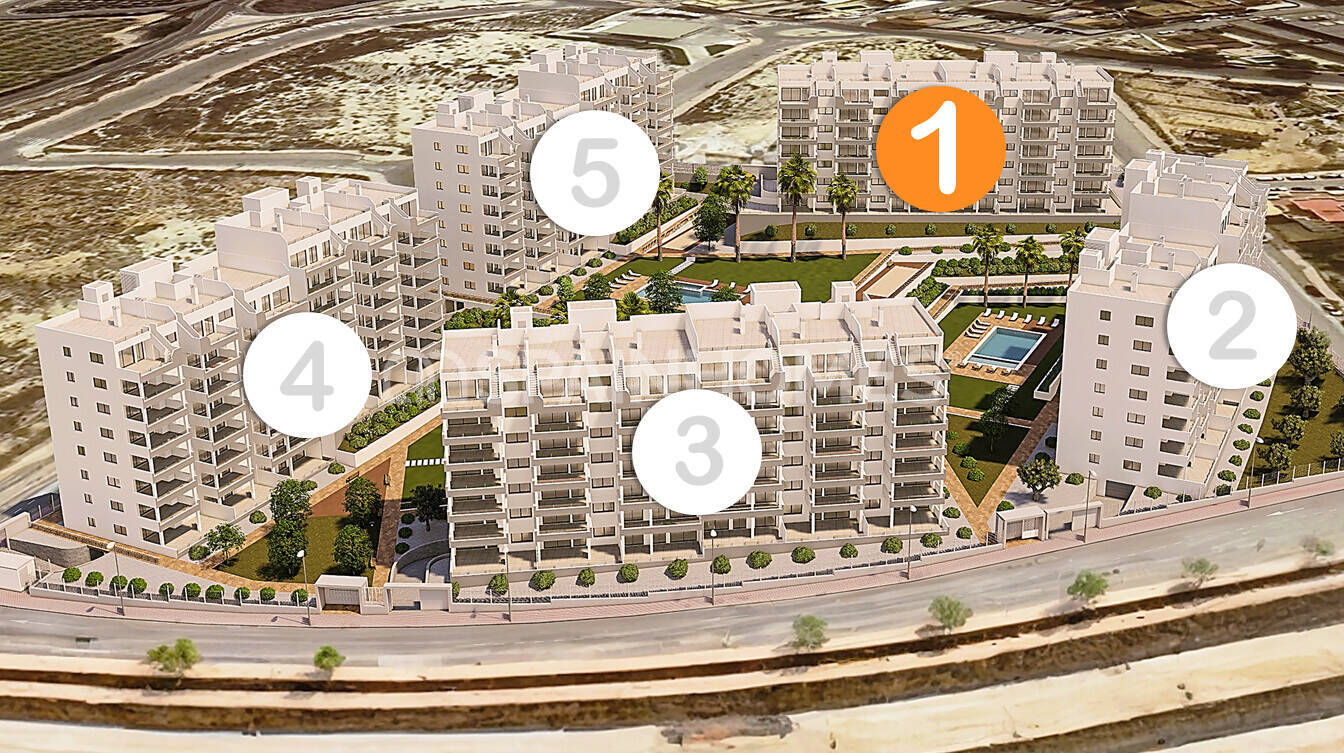 Appartamento a San Miguel de Salinas, Alicante, Spagna 3 camere da letto, 98 mq. N° 122015