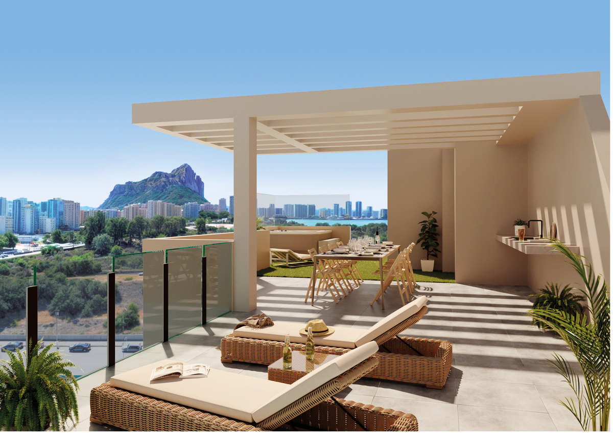 Apartment in Calpe, Alicante, Spain 3 bedrooms, 107 sq.m. No. 127675