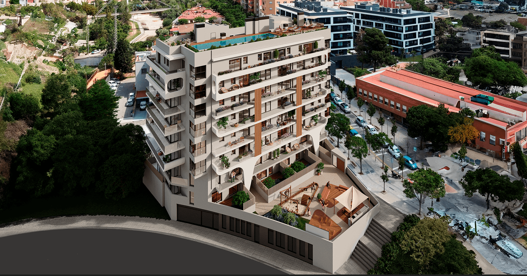 Lägenhet i Esplugues de Llobregat, Barcelona, Spanien 2 sovrum, 66 kvm. Nr. 122662