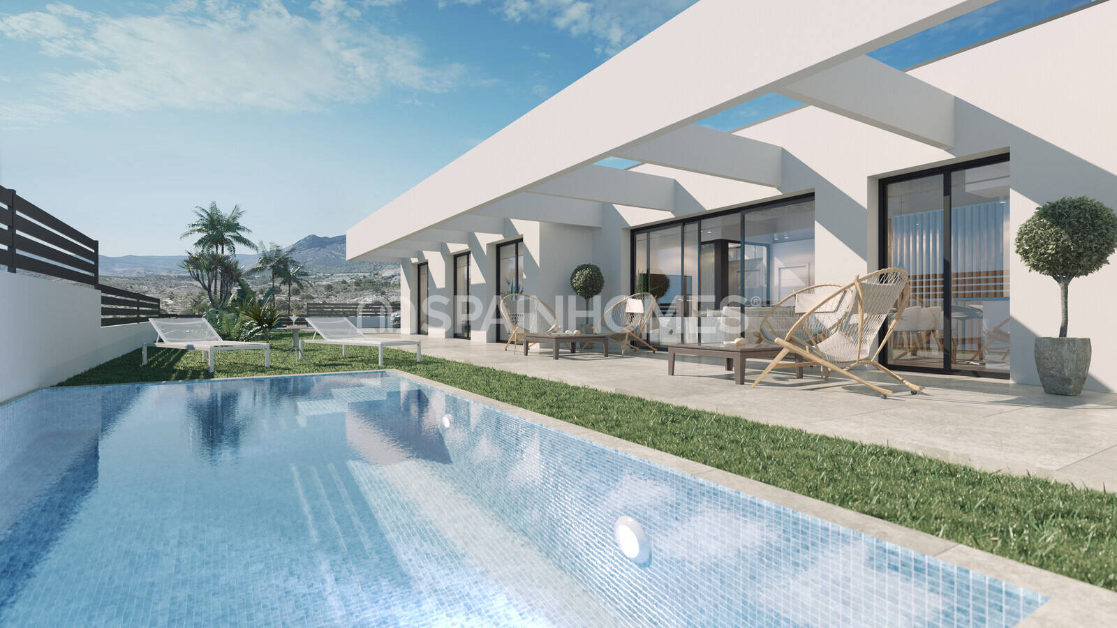 Villa a Finestrat, Alicante, Spagna 3 camere da letto, 150 mq. N° 120745