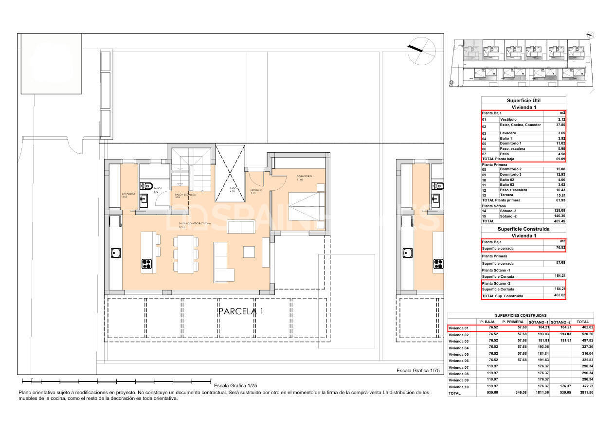 Villa a Finestrat, Alicante, Spagna 3 camere da letto, 150 mq. N° 120745