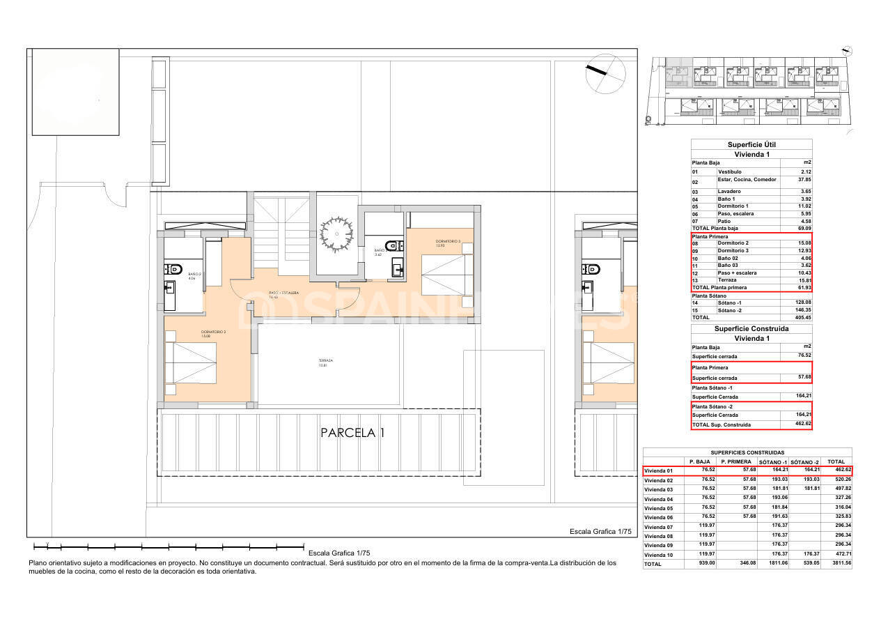 Villa a Finestrat, Alicante, Spagna 3 camere da letto, 150 mq. N° 120745