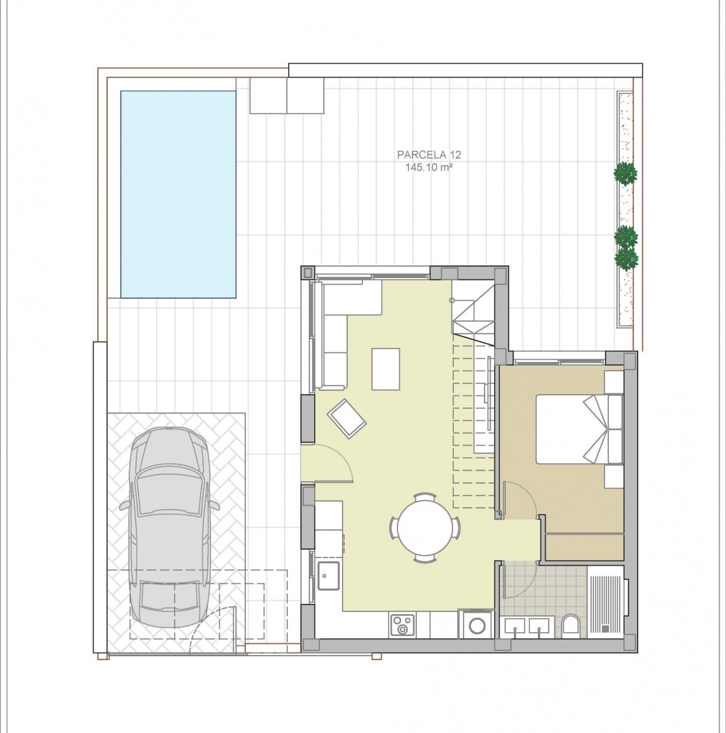 Villa i Vistabella, Alicante, Spanien 3 sovrum, 95 kvm. Nr. 128506