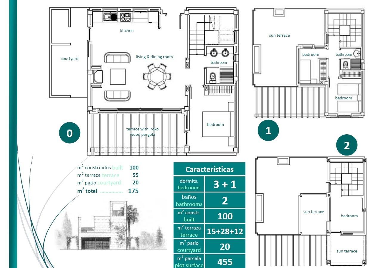 Villa in Sucina, Murcia, Spanien 4 Schlafzimmer, 100 m2 Nr. 128505
