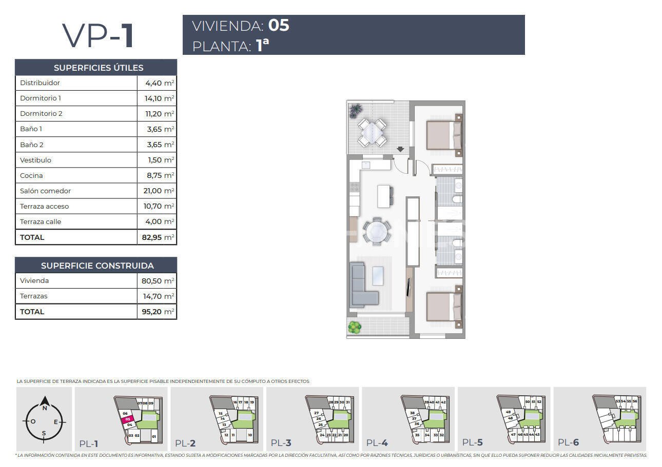 Penthouse w Torrevieja, Alicante, Hiszpania 3 sypialnie, 82 mkw. nr 121140