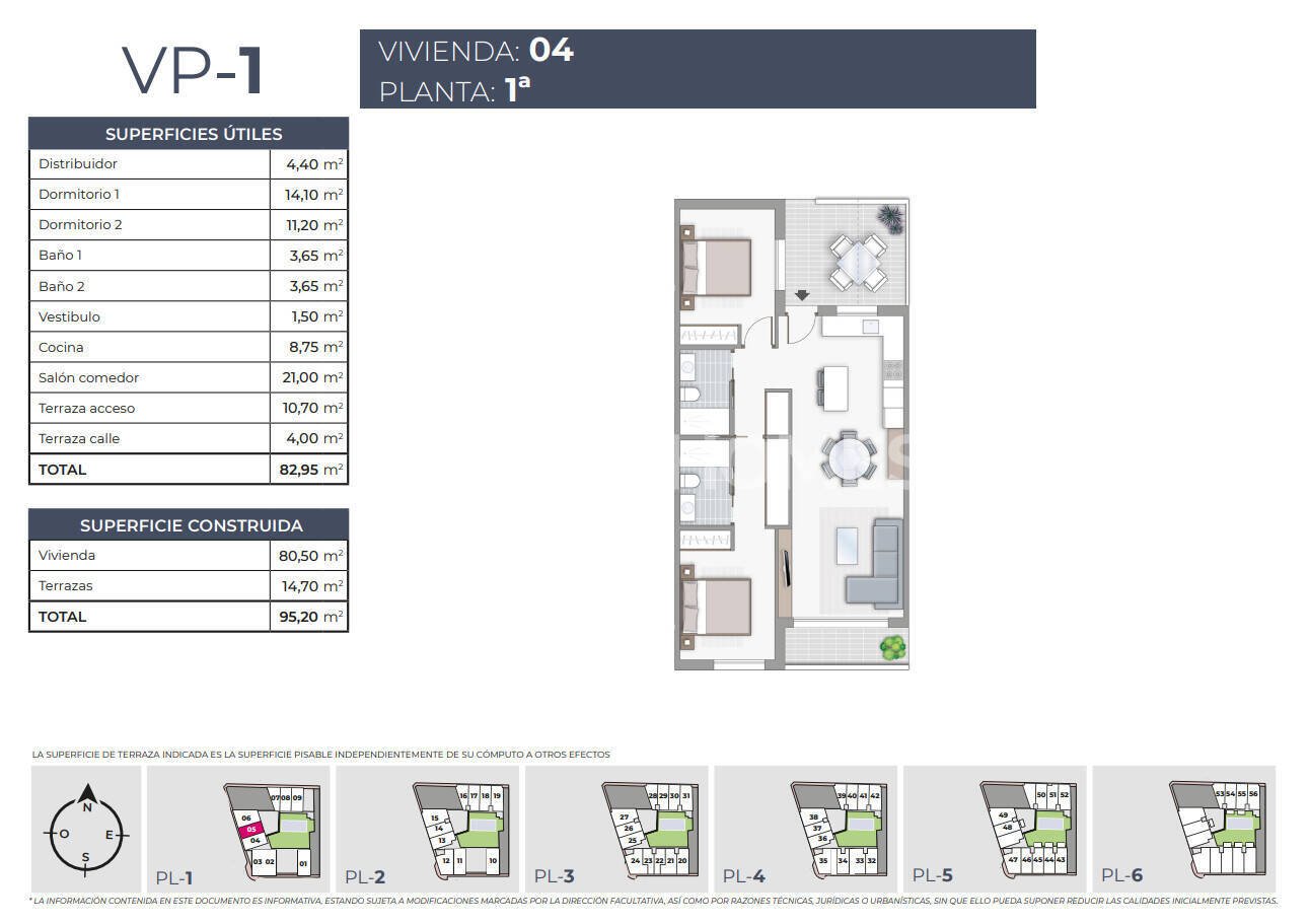 Penthouse w Torrevieja, Alicante, Hiszpania 3 sypialnie, 82 mkw. nr 121140