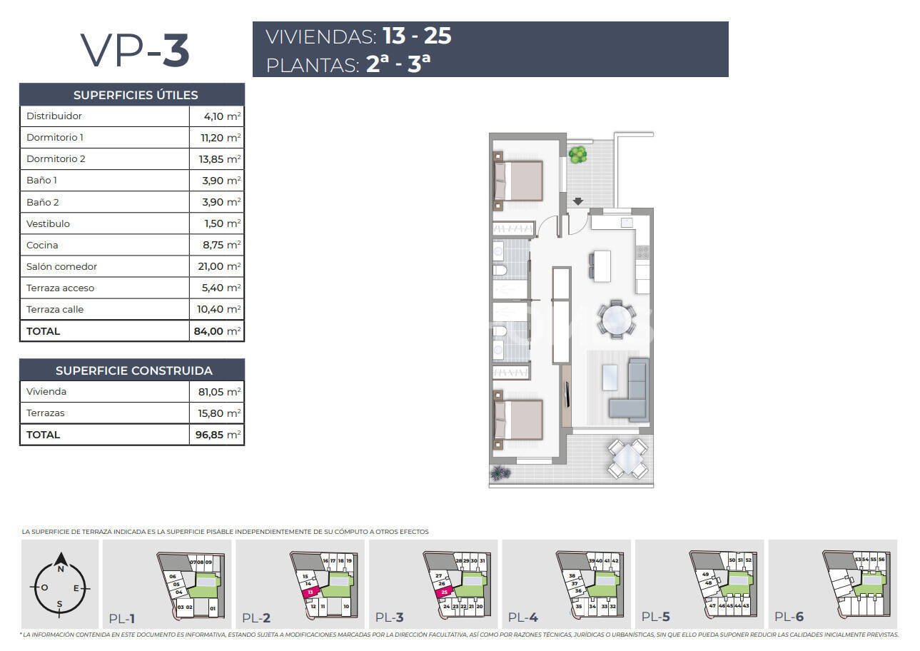 Penthouse à Torrevieja, Alicante, Espagne 2 chambres, 87 m2 No. 121139