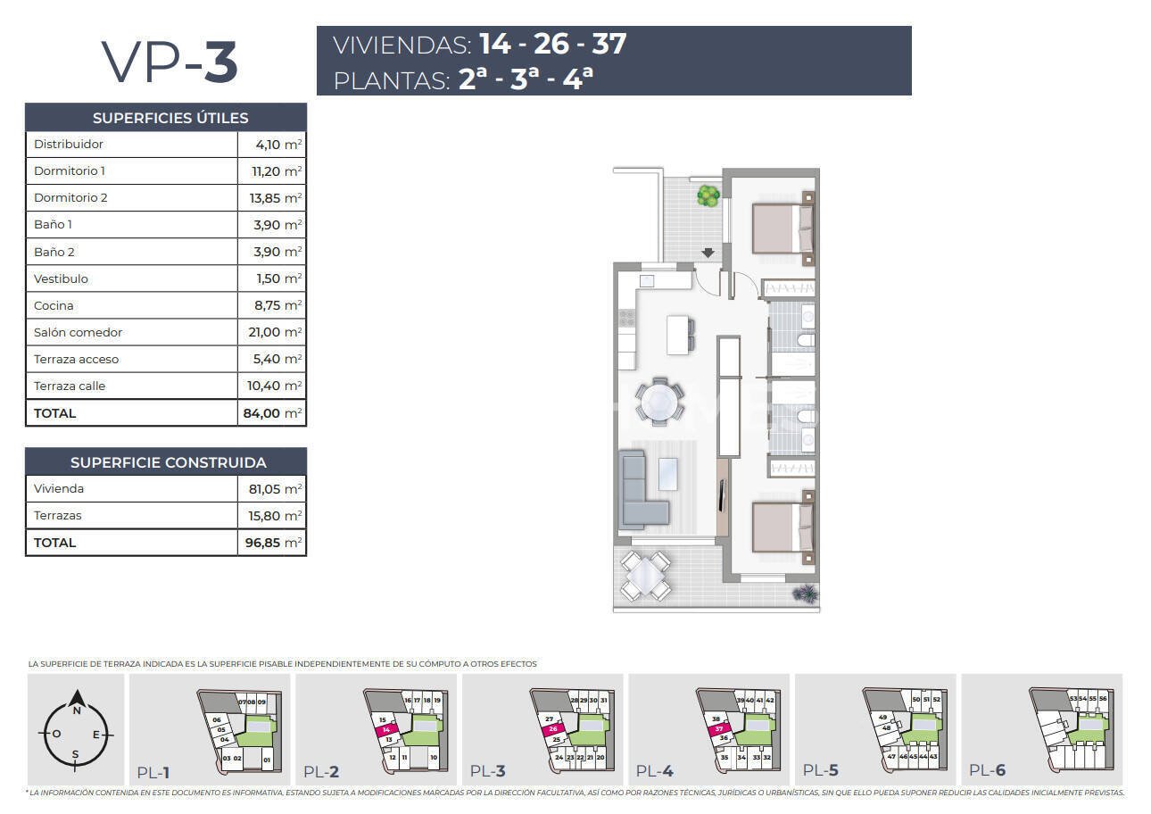 Huoneisto Torrevieja, Alicante, Espanja 3 makuuhuonetta, 94 m2 No. 121138