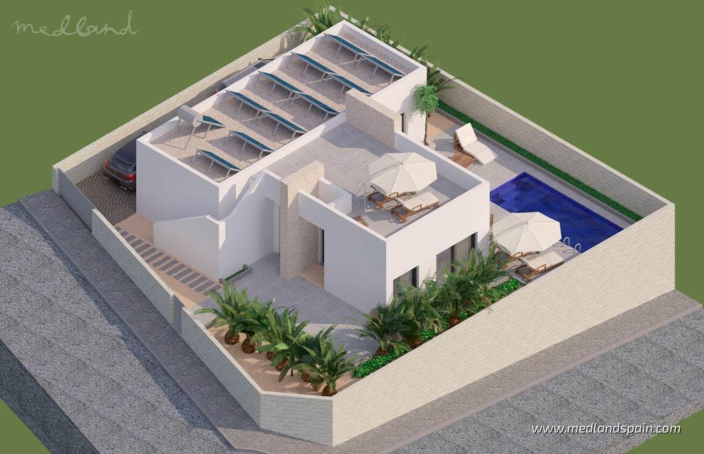 Villa Benijofar, Alicante, Spānijā 3 istabas, 107 m2 Nr. 130206