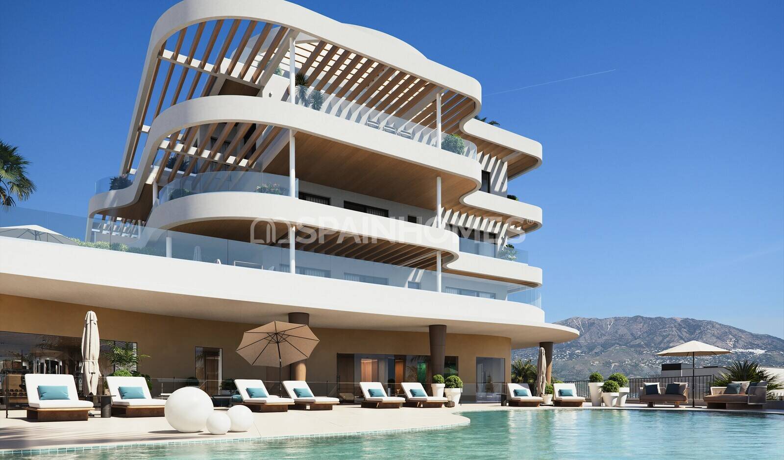 Appartamento a Mijas, Malaga, Spagna 3 camere da letto, 135 mq. N° 131127