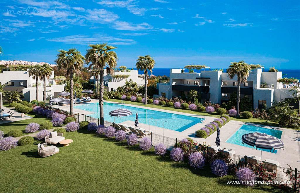 Lägenhet i Casares, Malaga, Spanien 2 sovrum, 138 kvm. Nr. 129932