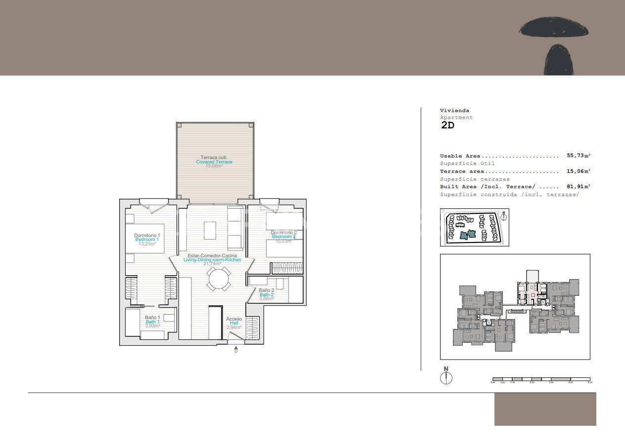 Kattohuoneisto Denia, Alicante, Espanja 2 makuuhuonetta, 66 m2 No. 121069