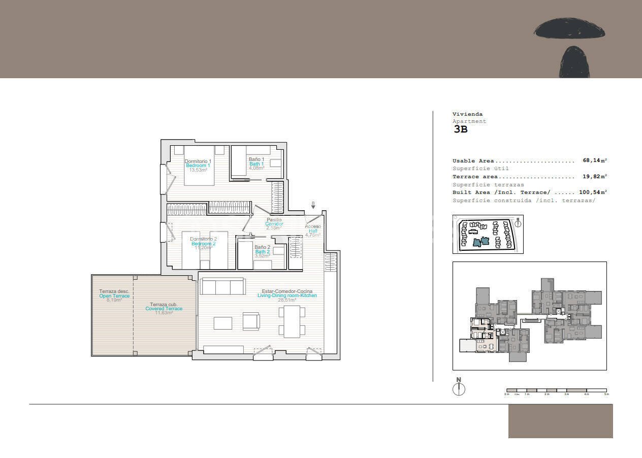 Kattohuoneisto Denia, Alicante, Espanja 2 makuuhuonetta, 66 m2 No. 121069