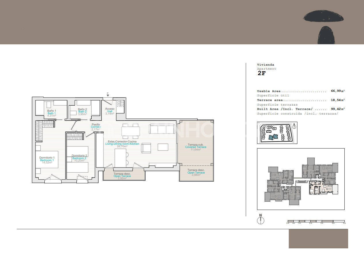 Kattohuoneisto Denia, Alicante, Espanja 2 makuuhuonetta, 66 m2 No. 121069
