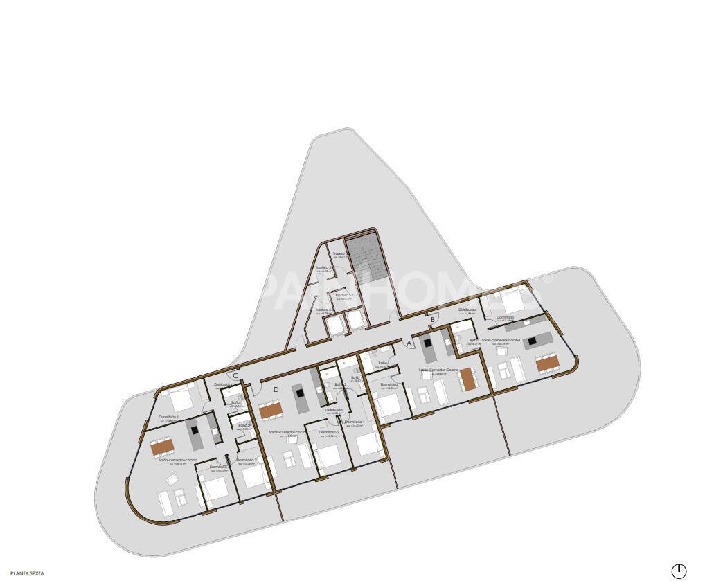 Apartment in Calpe, Alicante, Spain 3 bedrooms, 120 sq.m. No. 121847