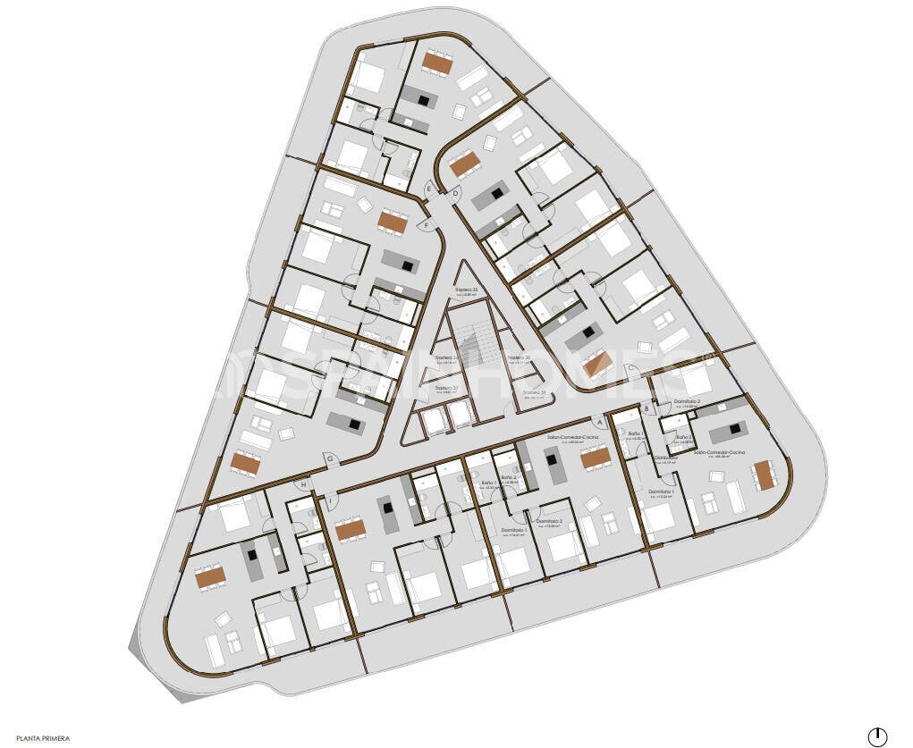 Apartment in Calpe, Alicante, Spain 3 bedrooms, 120 sq.m. No. 121847