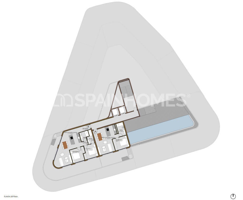 Apartment in Calpe, Alicante, Spain 3 bedrooms, 120 sq.m. No. 121847