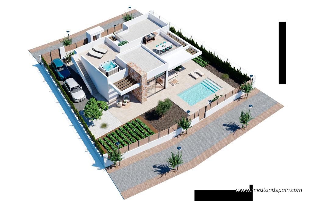 Villa en Murcia, España 3 dormitorios, 133 m2 No. 122358