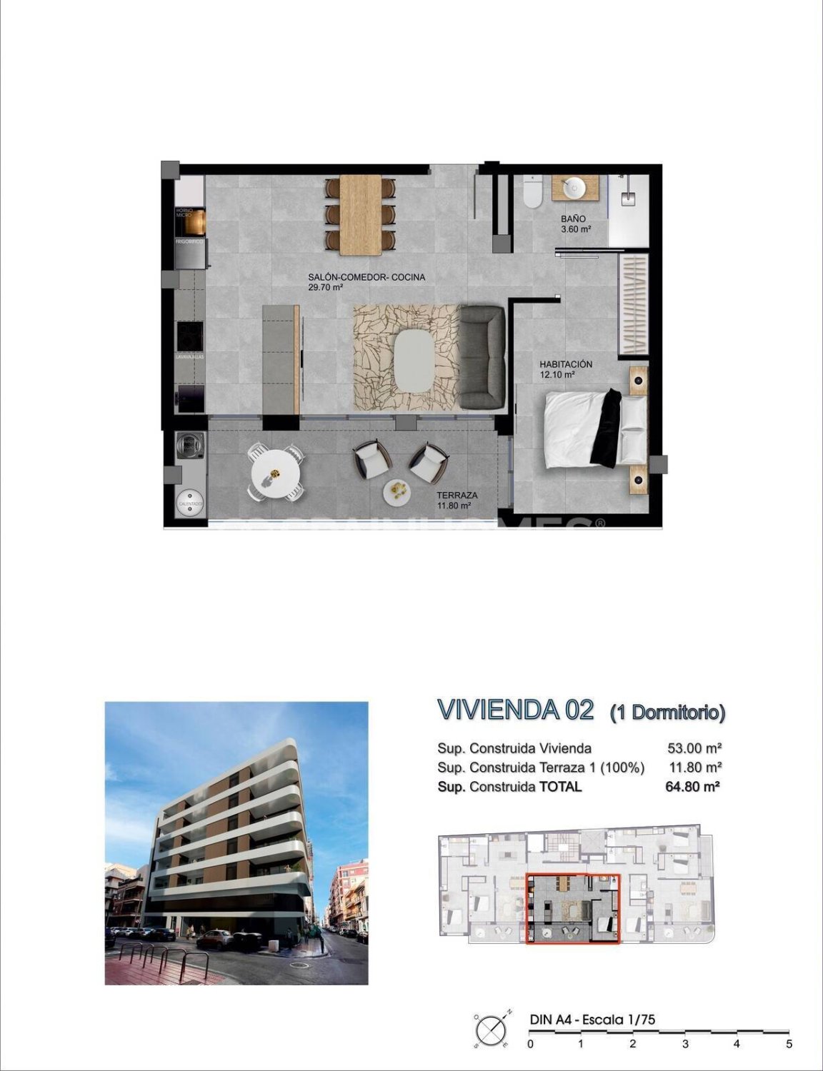 Apartment in Santa Pola, Alicante, Spain 2 bedrooms, 95 sq.m. No. 131216