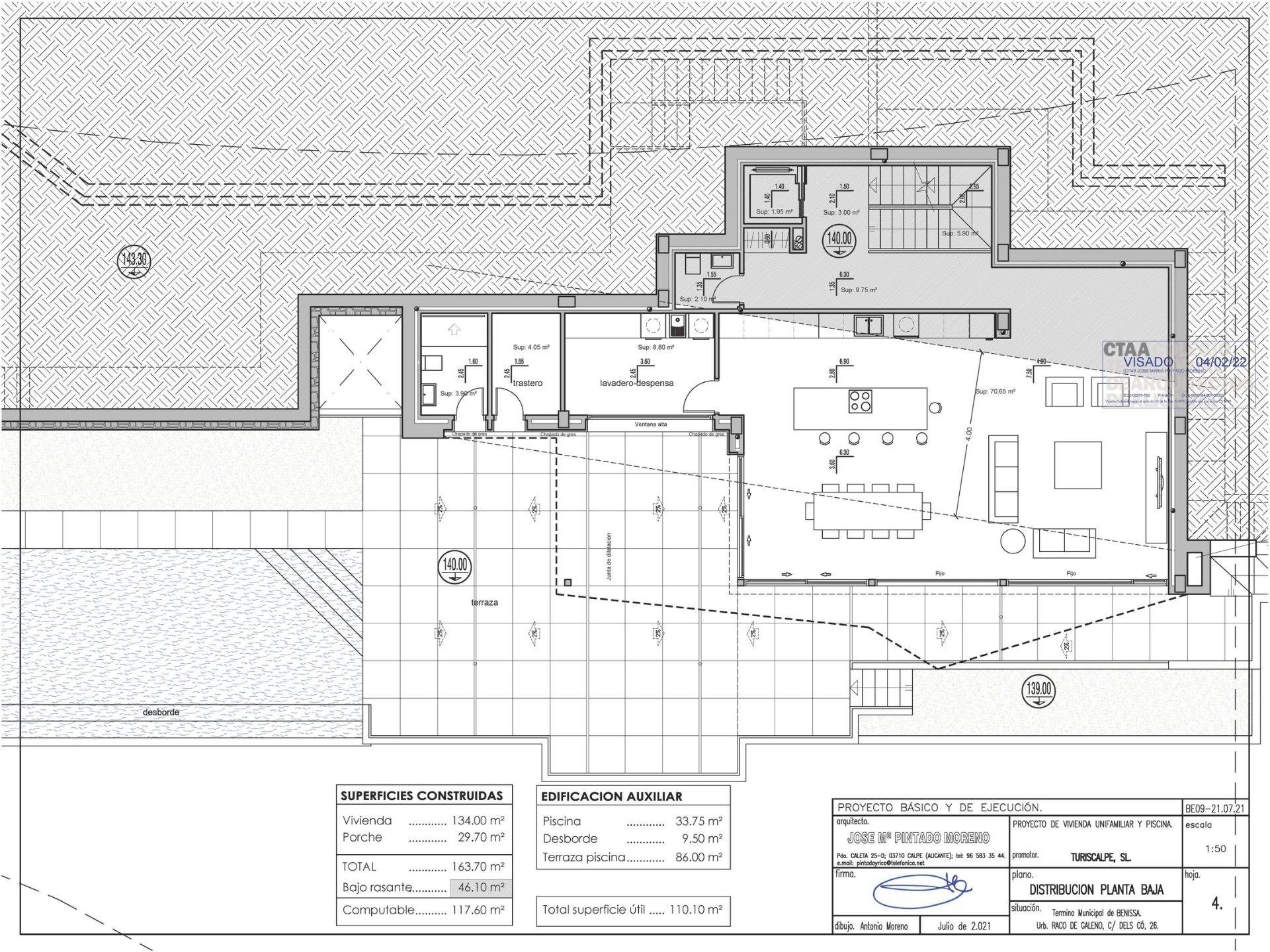 Villa Benissa, Alicante, Spānijā 4 istabas, 436 m2 Nr. 131440