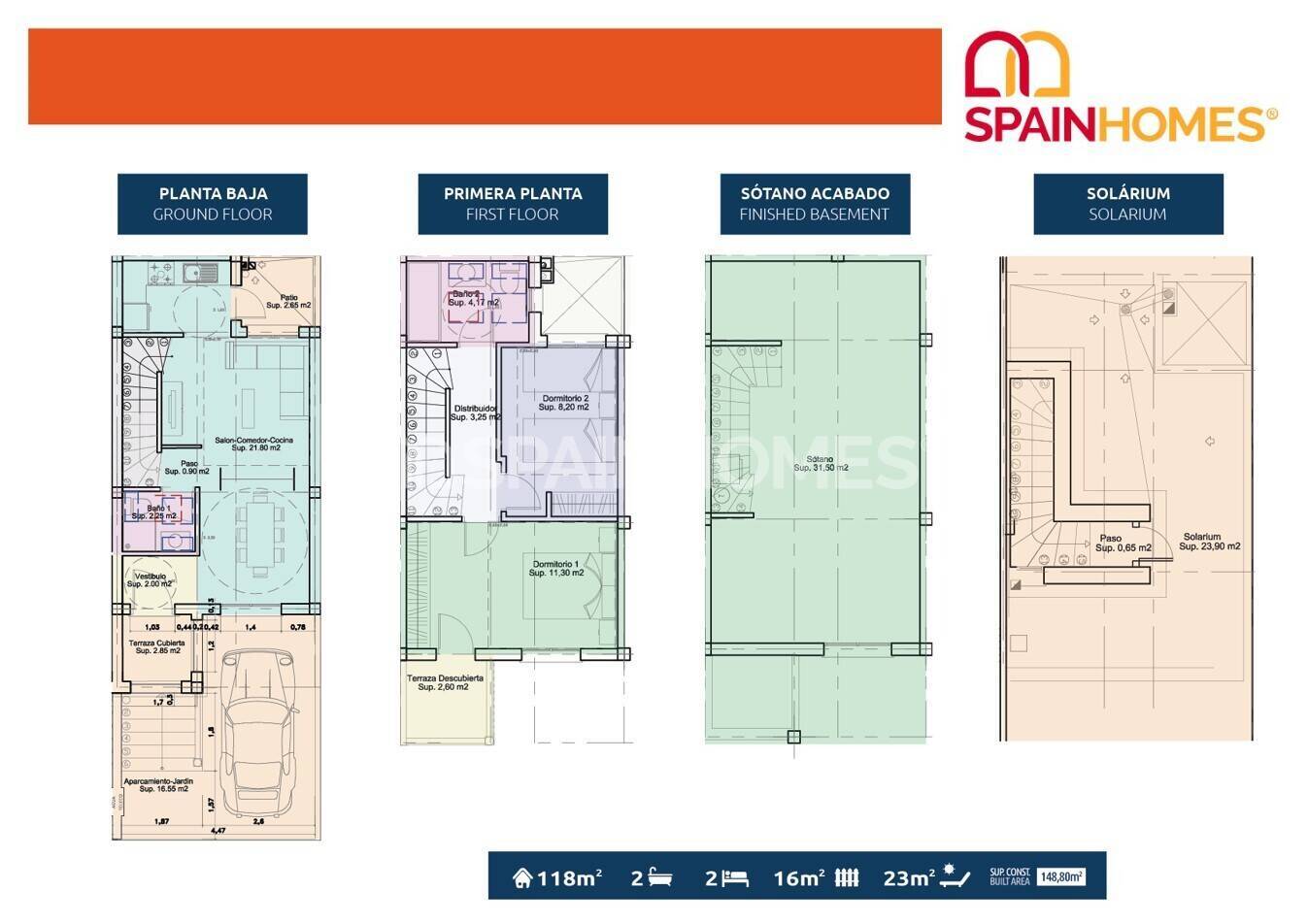 Villa i Santa Pola, Alicante, Spanien 2 sovrum, 80 kvm. Nr. 121601